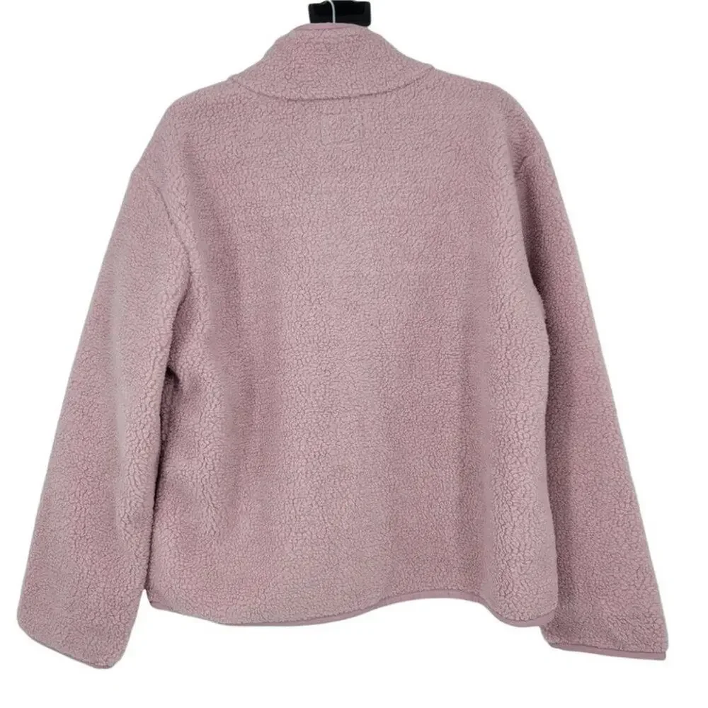 Rails Soft Sherpa Relaxed Fit Plush Sherpa Jacket Coat In Lilac Size Large - Picture 6 of 6